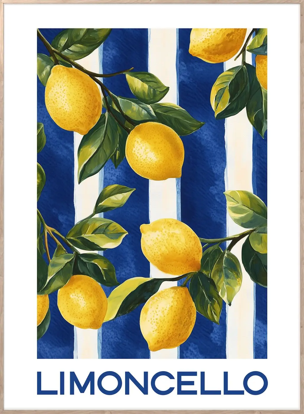 Bild gerahmt Limoncello 50 x 70 cm