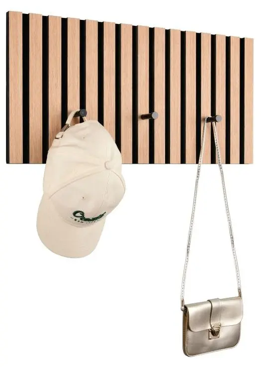 Wandgarderobe Grace Artisan Eiche/schwarz 60 x 30 cm