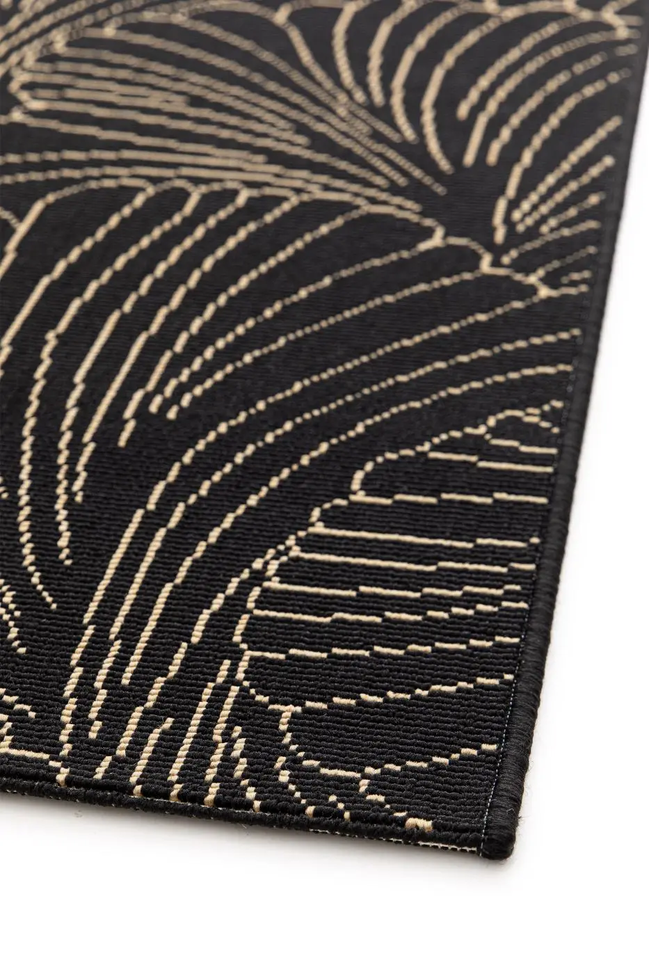 Teppich Lalix 120 x 170 cm schwarz mit Muster