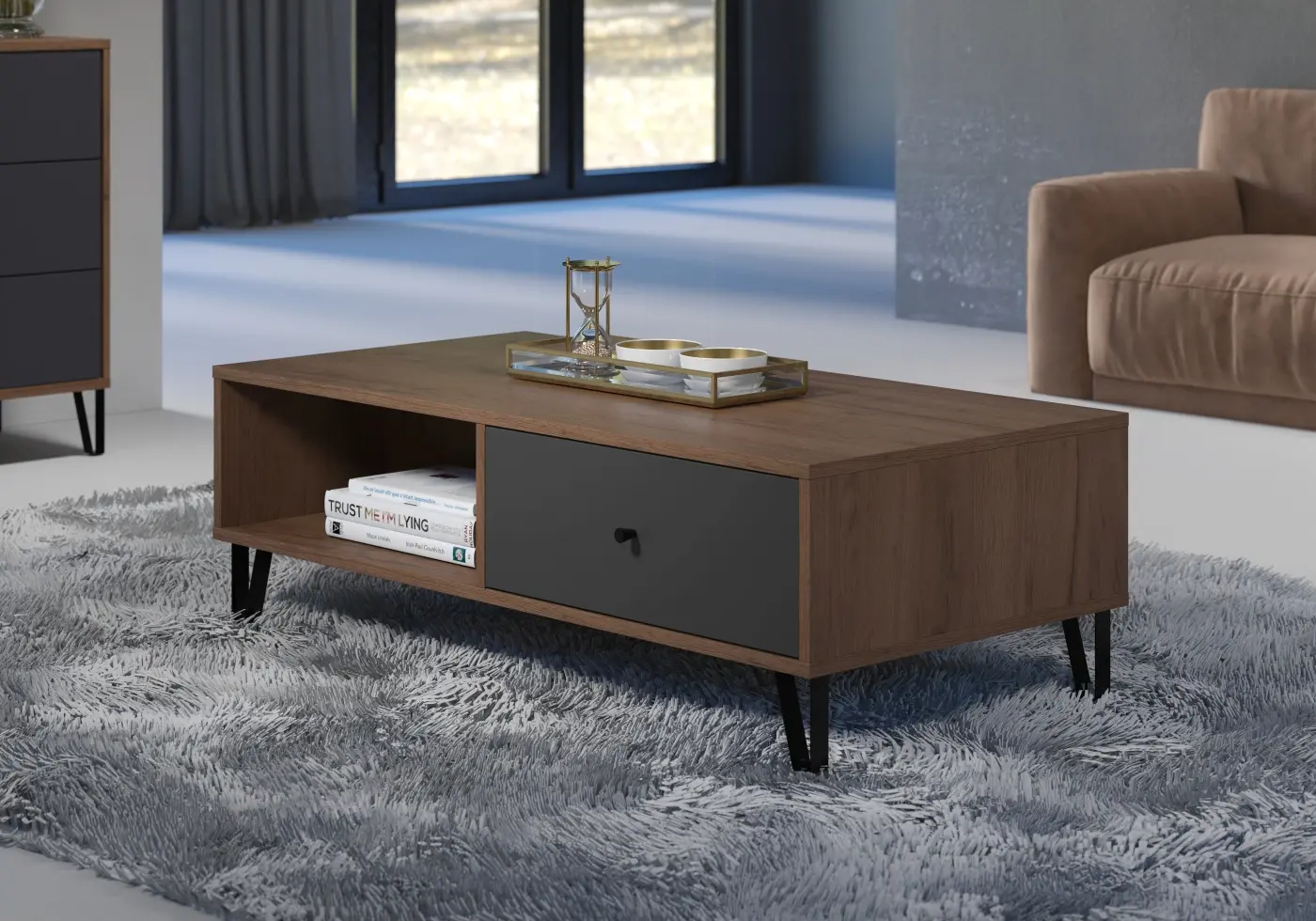 Couchtisch Montez 110 x 37 x 60 cm