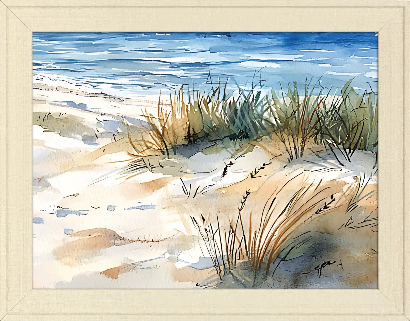 Kunstdruck gerahmt Düne 36 x 46 cm