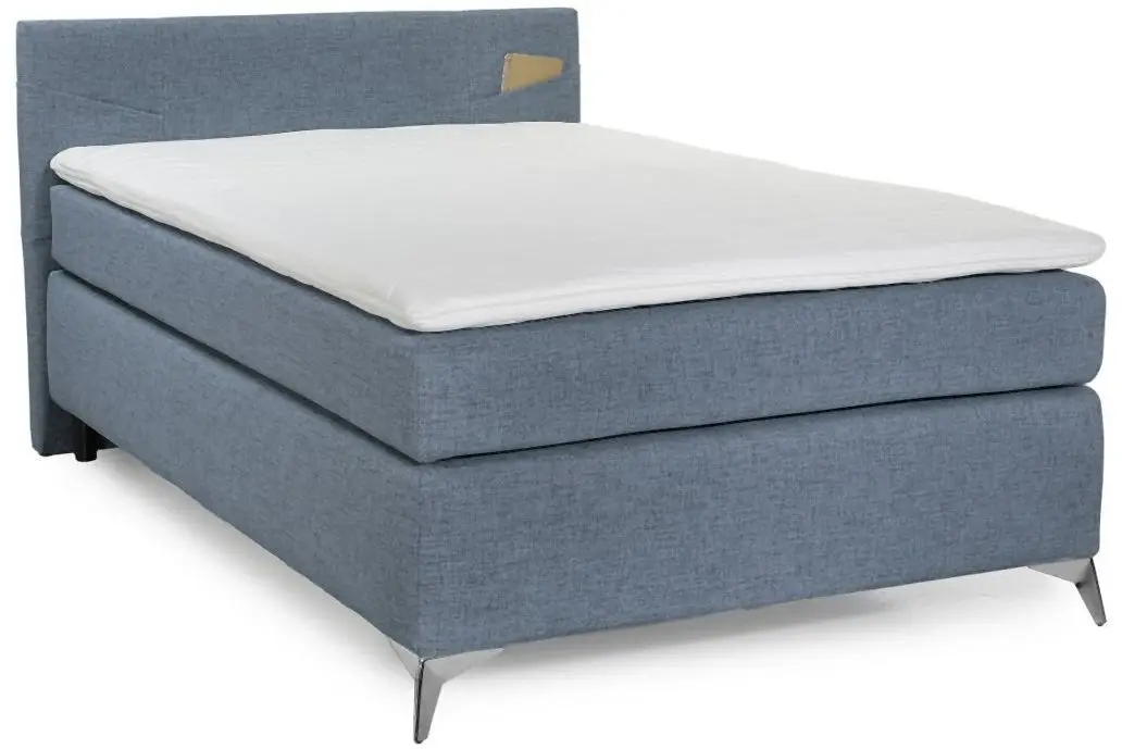 Boxspringbett Nora 120 x 200 cm blau