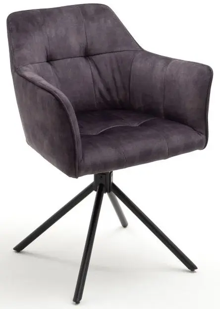 Armlehnstuhl Recife anthrazit mit Drehfunktion