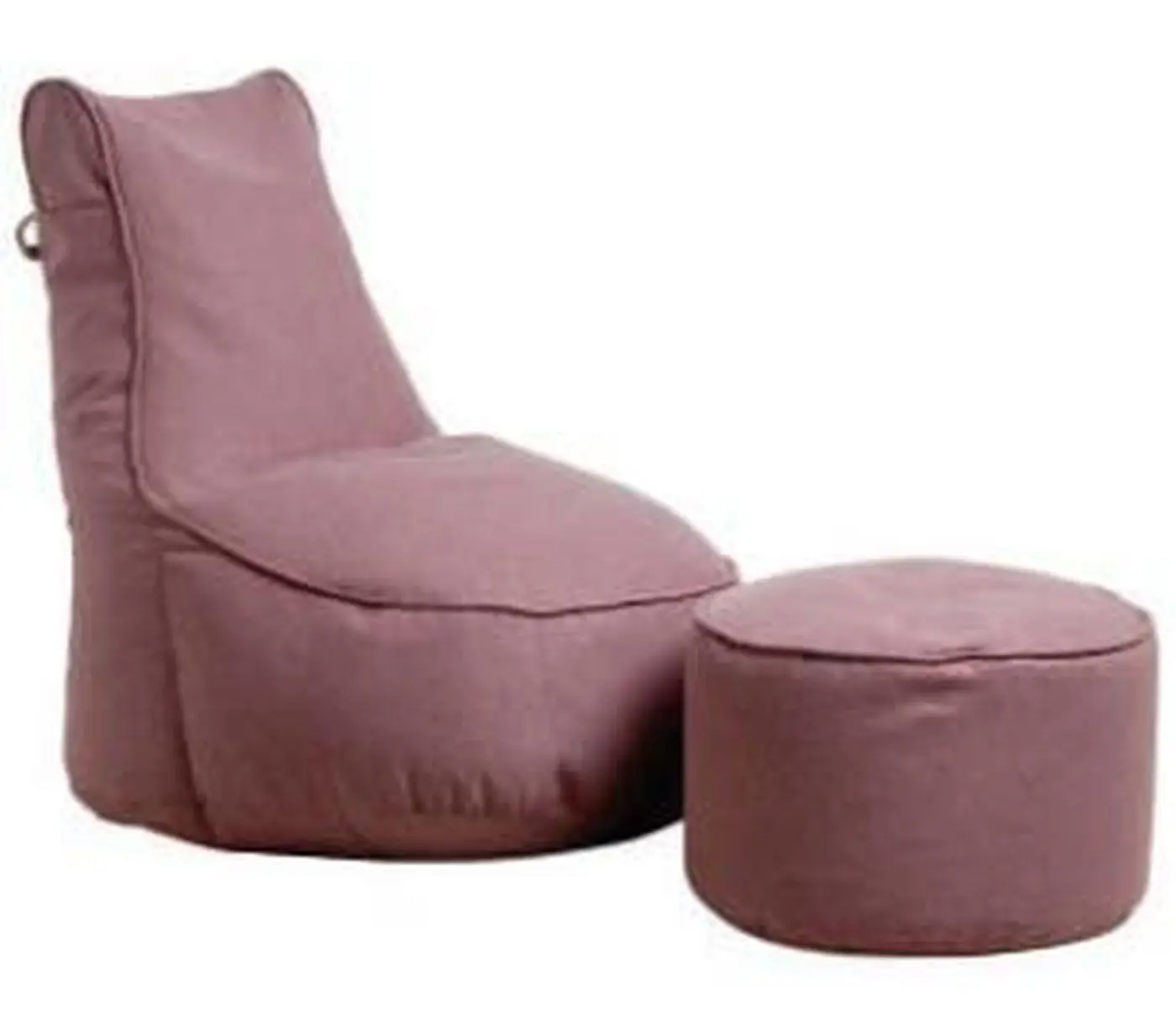 Hocker Pouf Microfaser wine