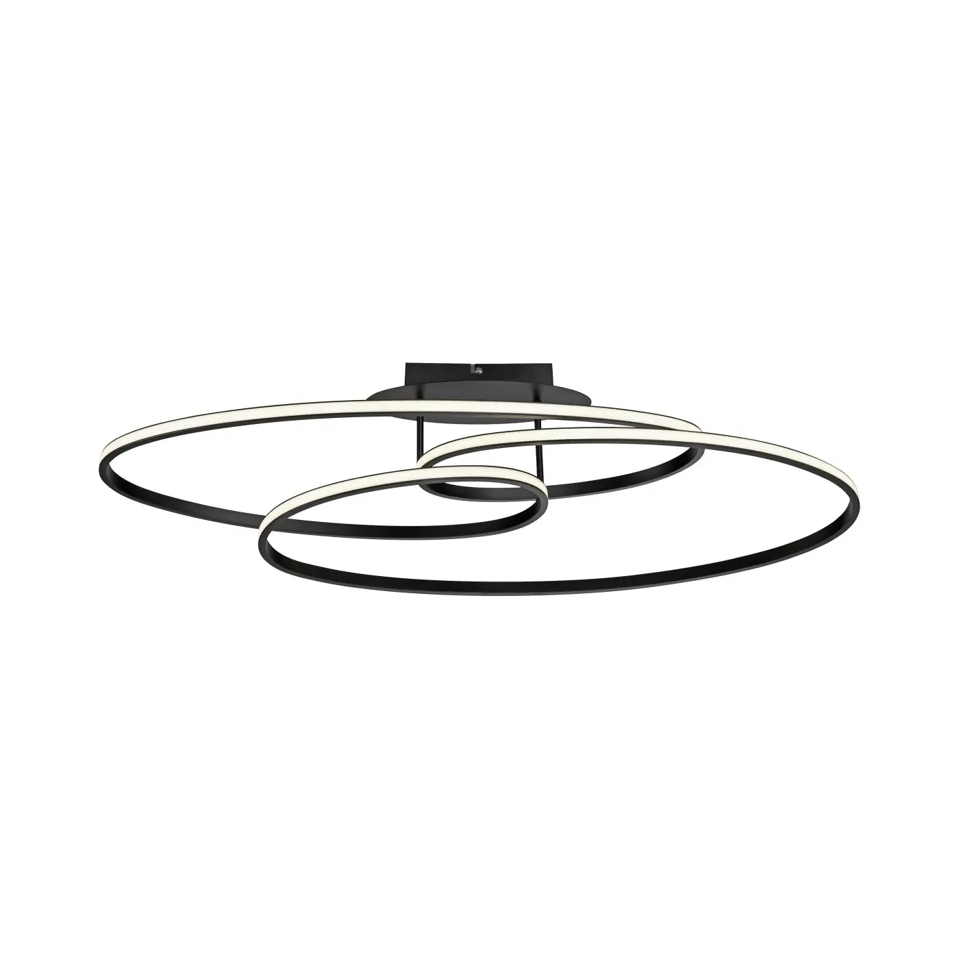 LED Deckenleuchte Lumaca in schwarz