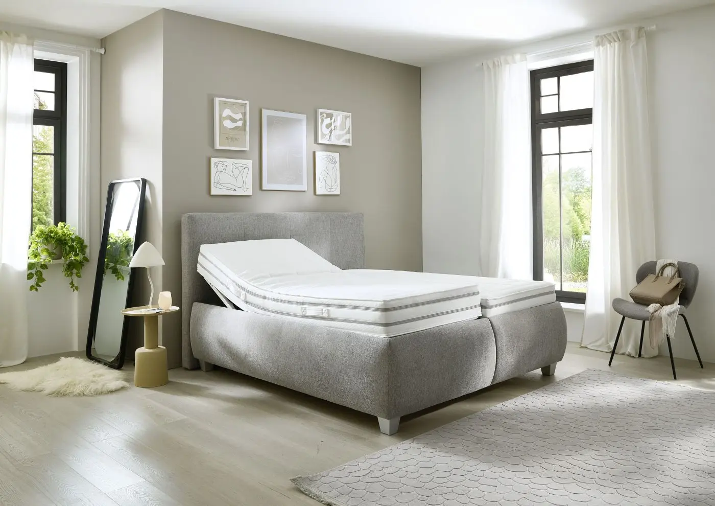 Polsterbett KS 192322 silber