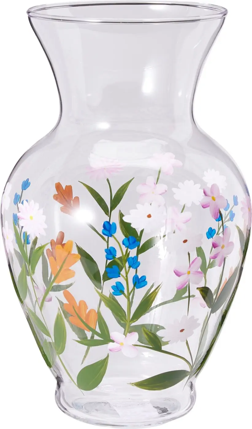 Vase mit Blumendesign