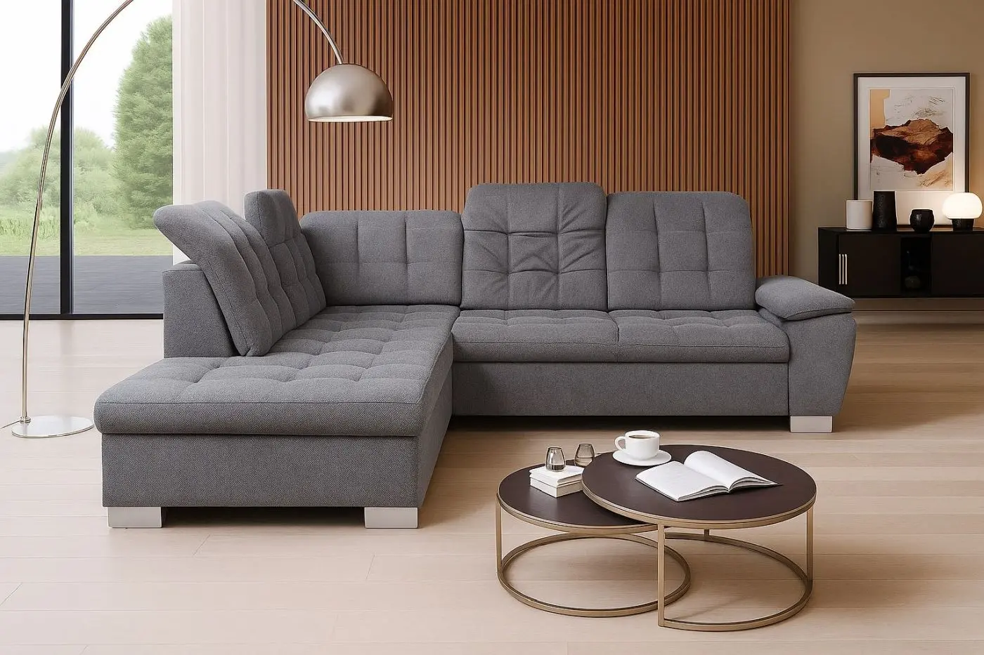 Wohnlandschaft Bonny grau