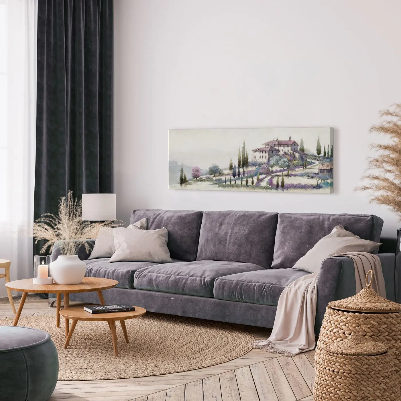 Leinwandbild Toscana 45 x 140 cm