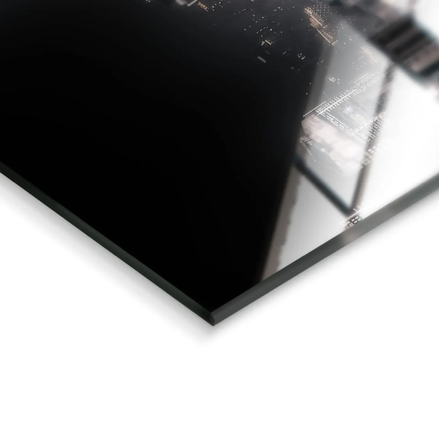 Glasbild Shining City 50 x 125 cm