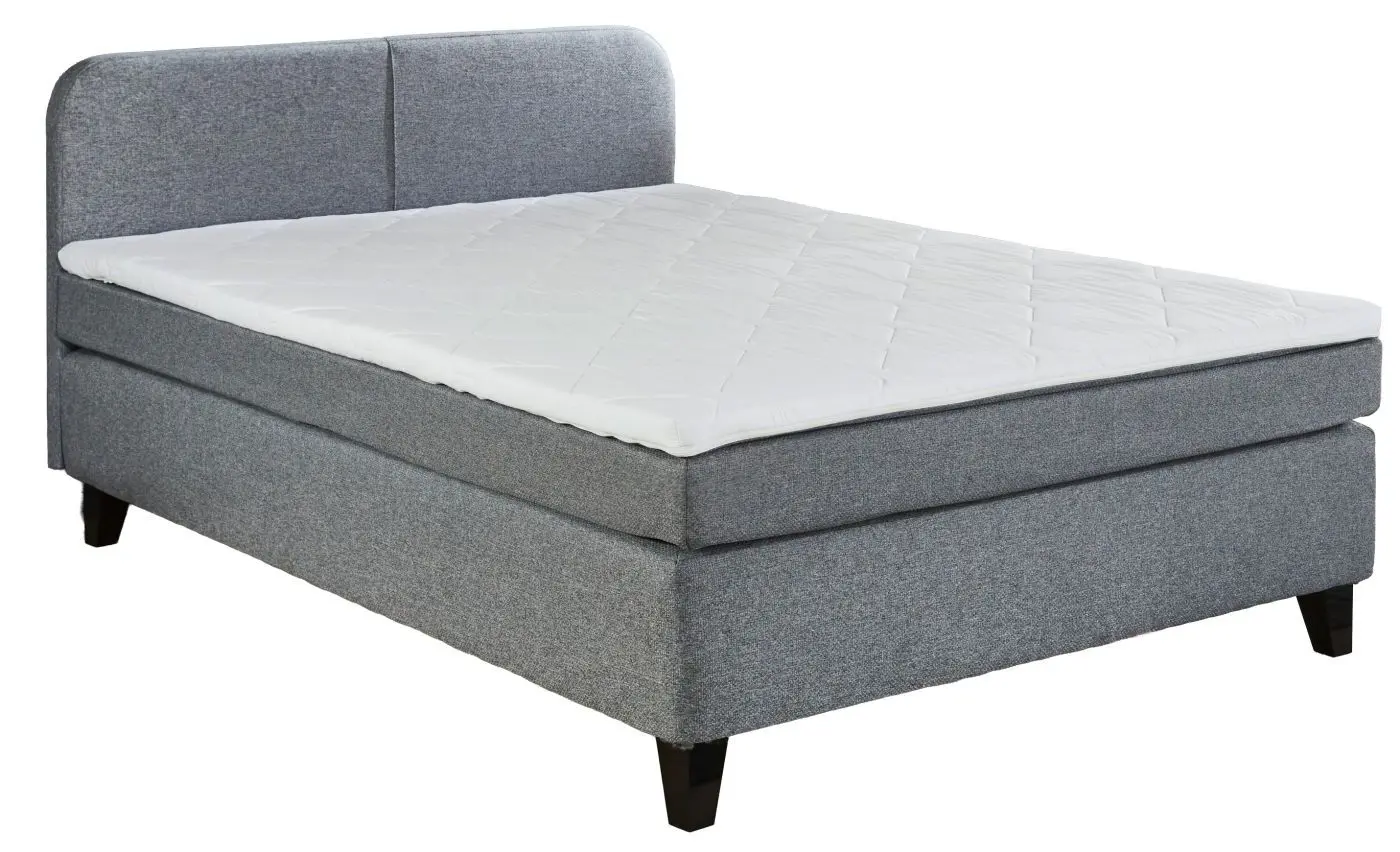 Boxspringbett Joliet 140 x 200 cm grau