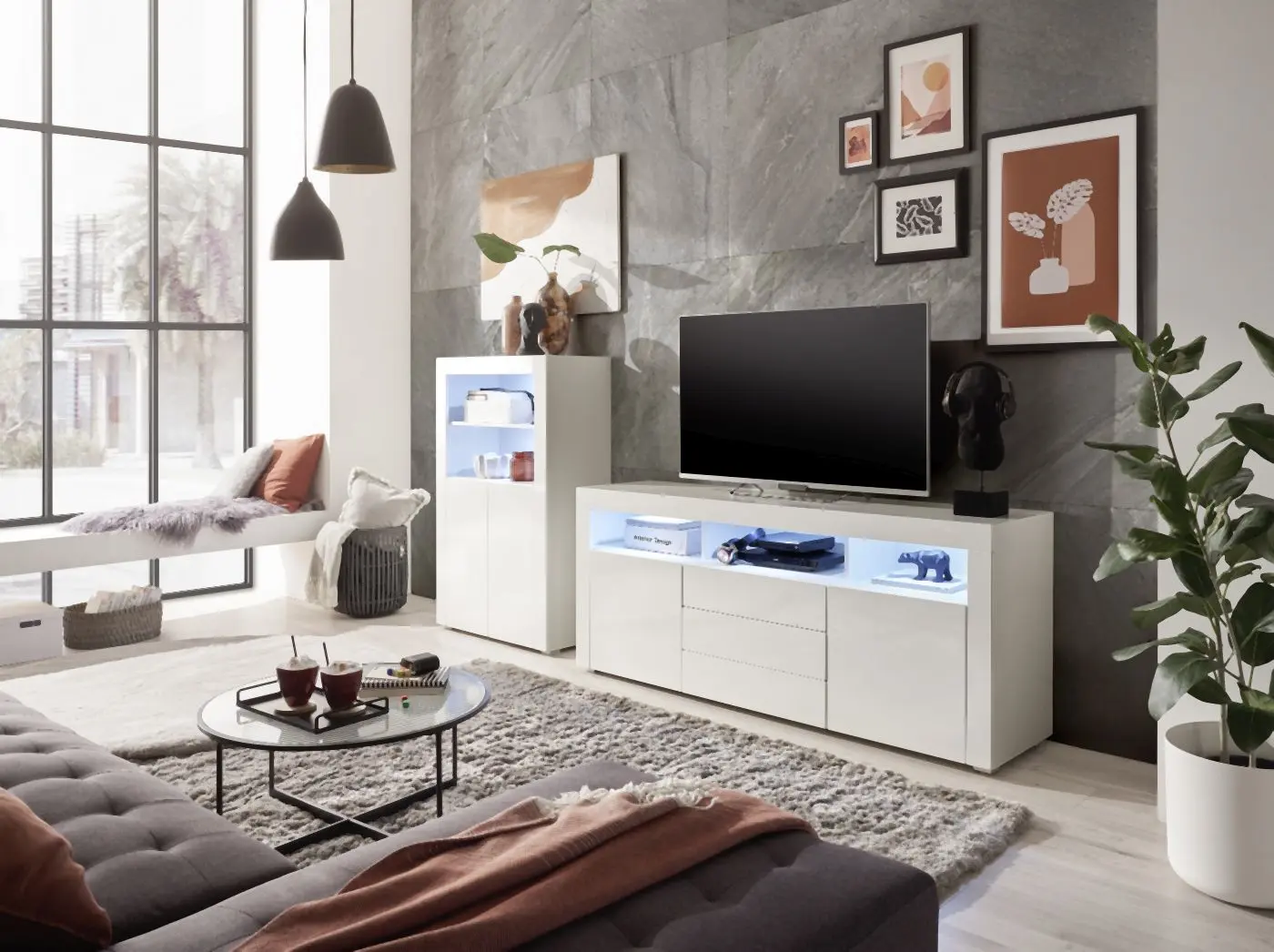 Sideboard Leeds inkl. Beleuchtung