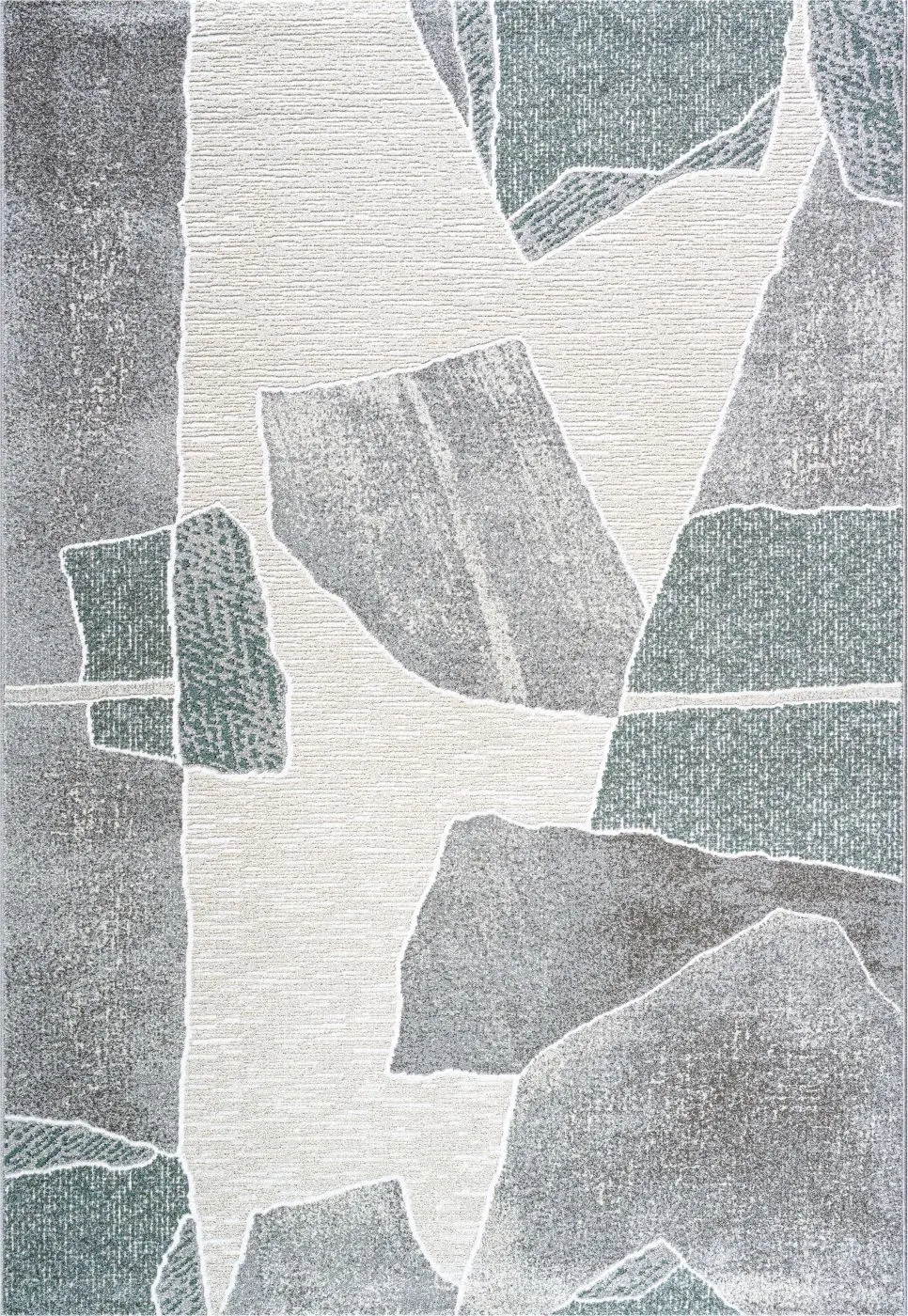 Teppich Valentino 160 x 230 cm weiß, grau, grün