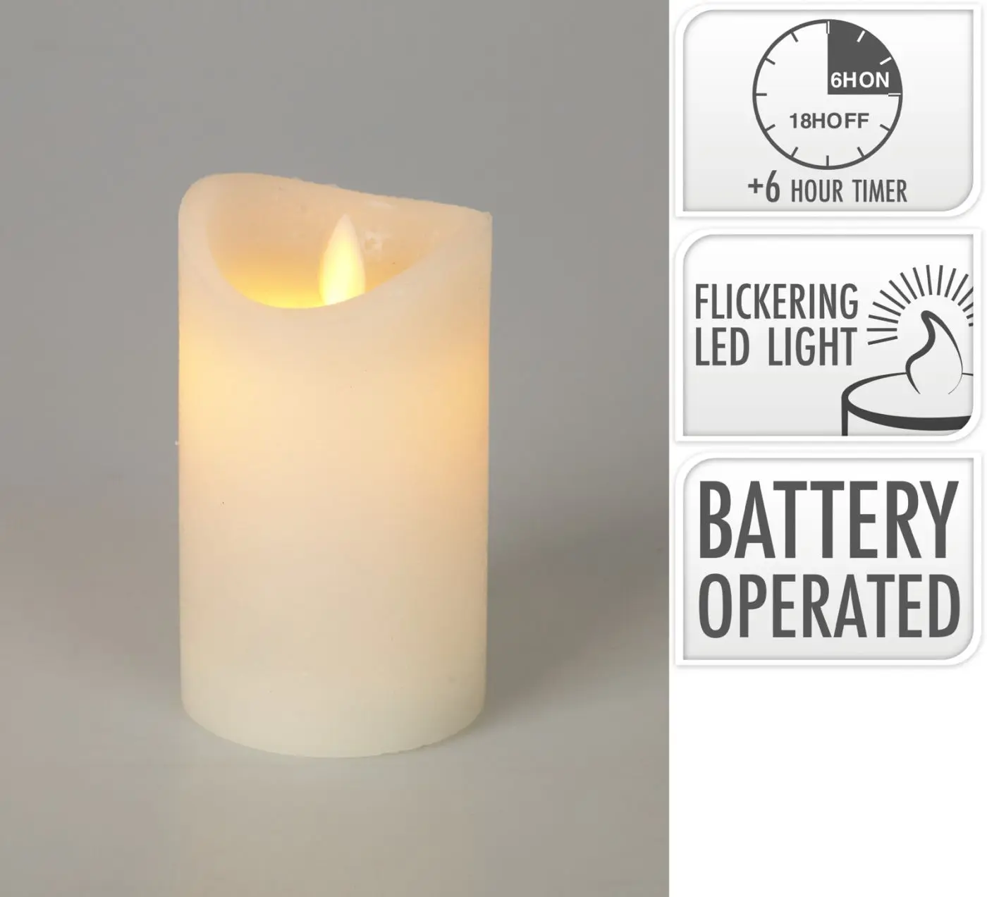 LED Kerze mit Timerfunktion