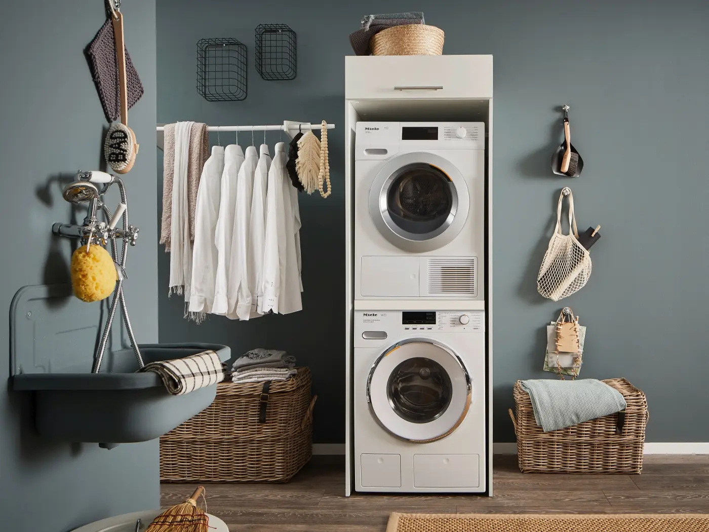 Maschinenumbau Laundreezy weiß 