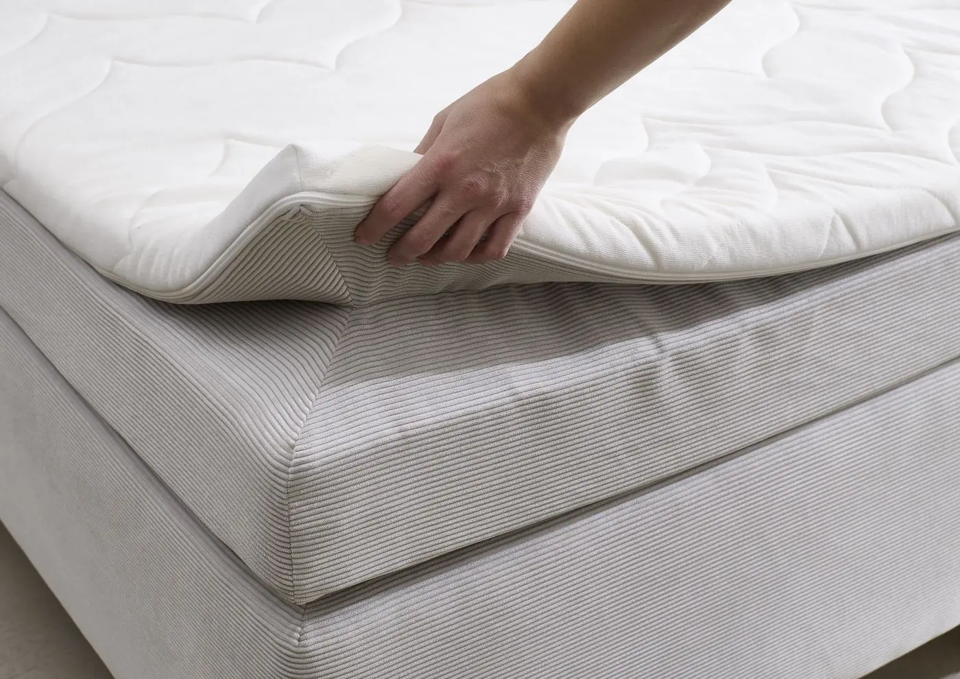 Boxspringbett Villach 180 x 200 cm silber