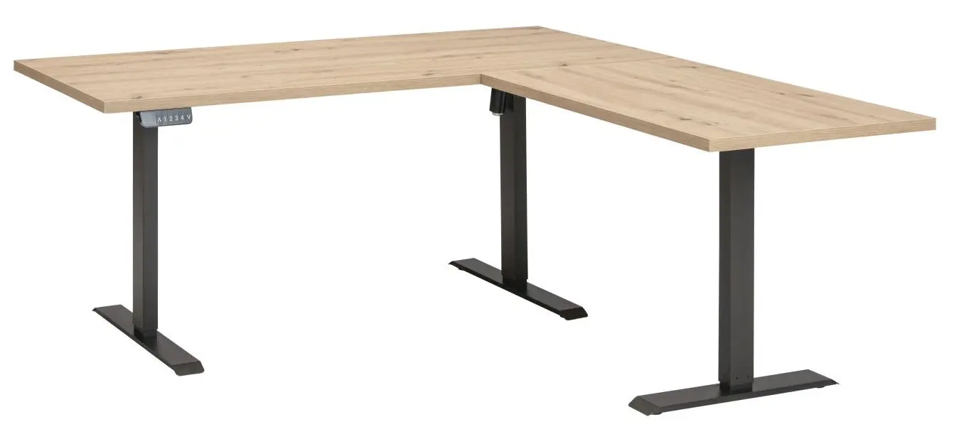 Eckschreibtisch Energia höhenverstellbar Artisan Eiche 