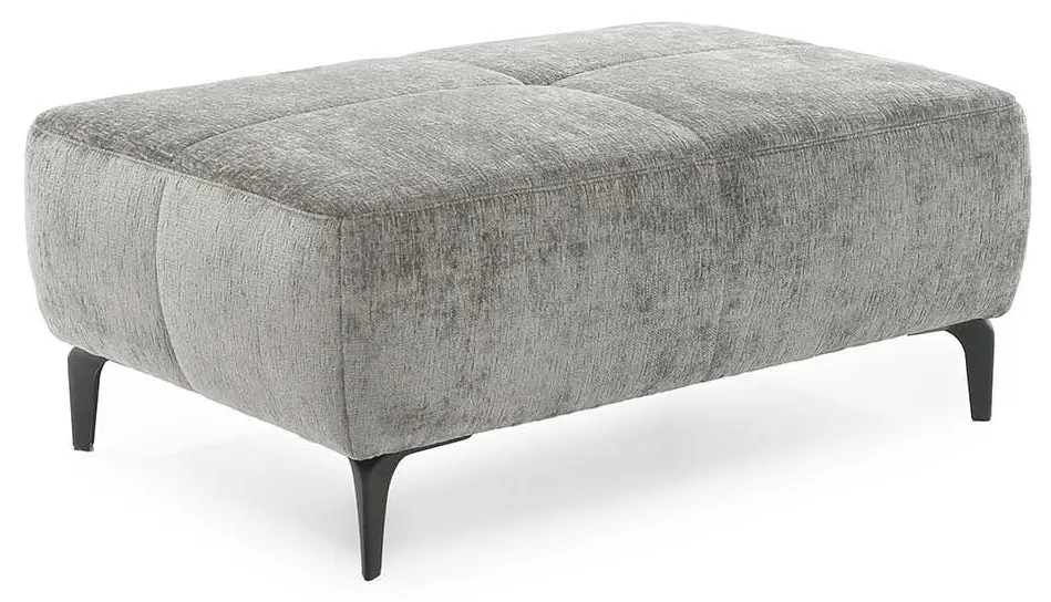 Hocker Salo Velours hellgrau