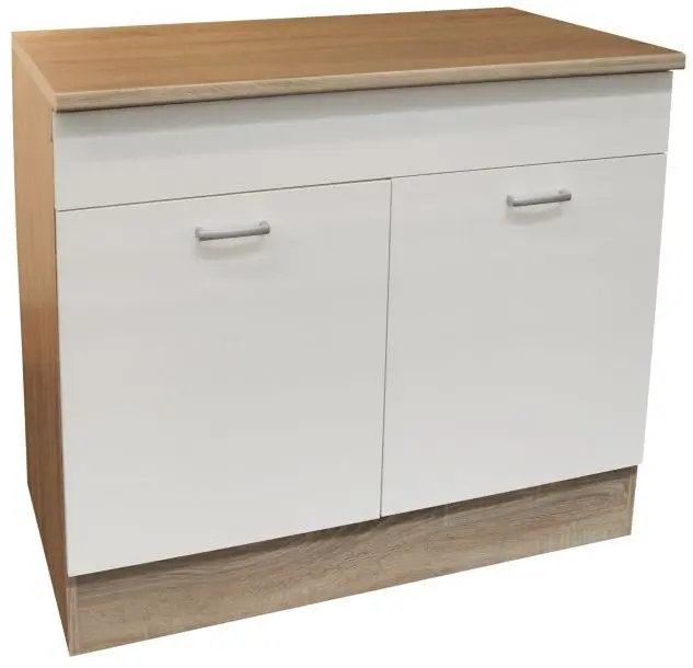 Spülenunterschrank Andy Sonoma Eiche/weiß
