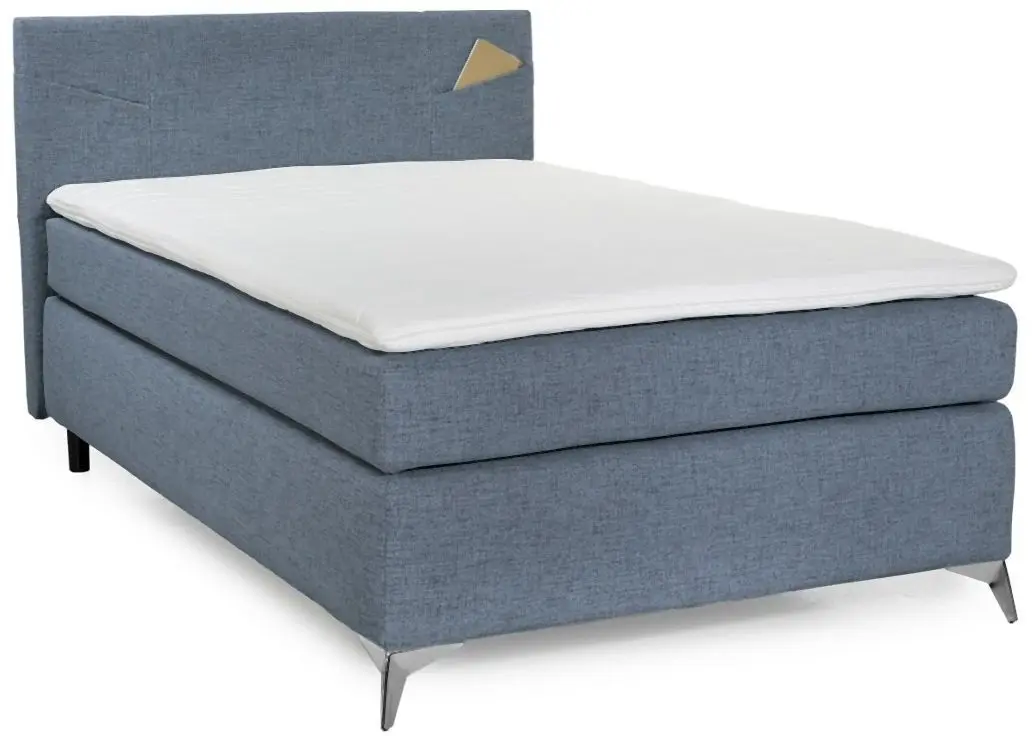 Boxspringbett Nora 120 x 200 cm blau
