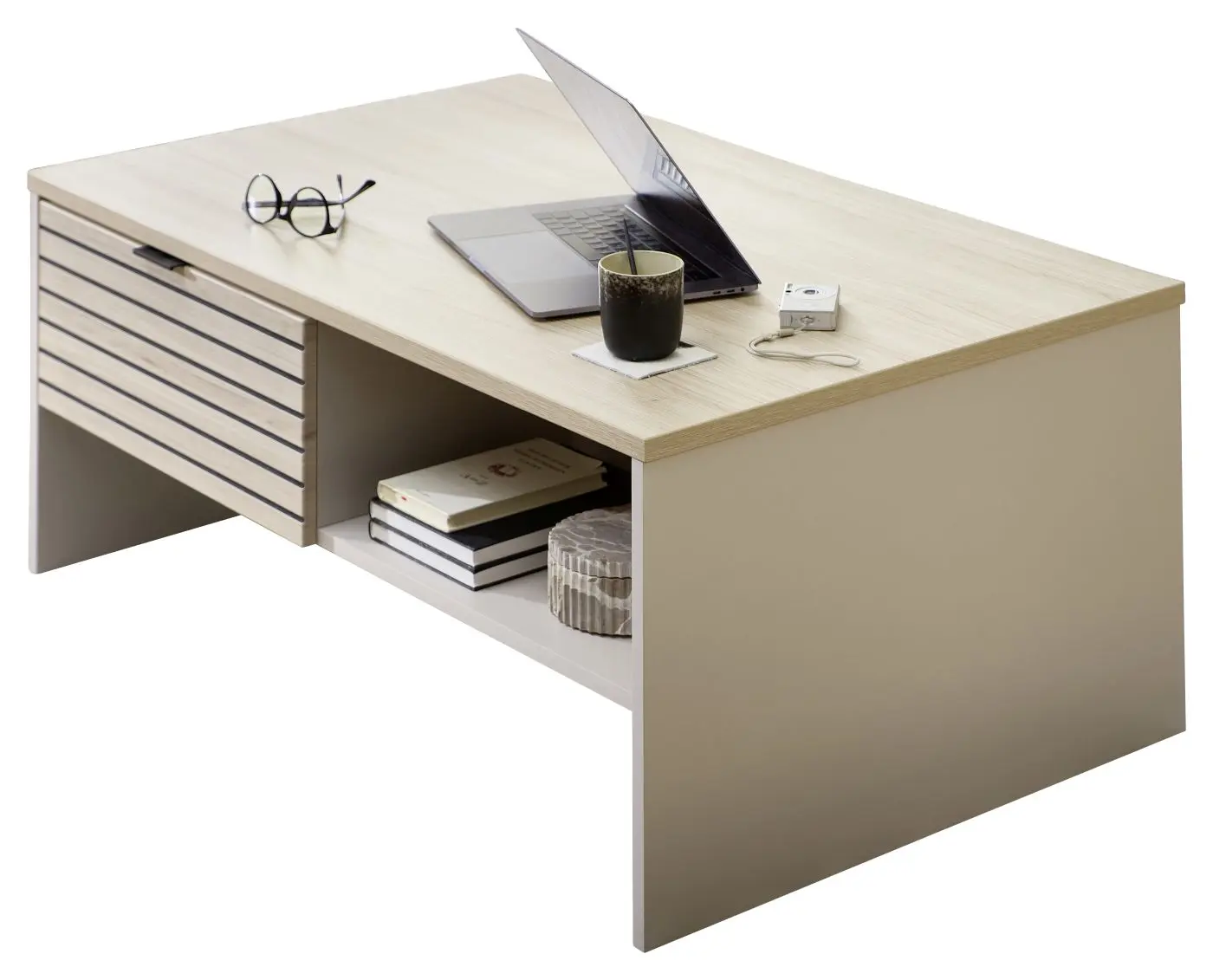 Couchtisch Ina Kaschmir / Riva Eiche