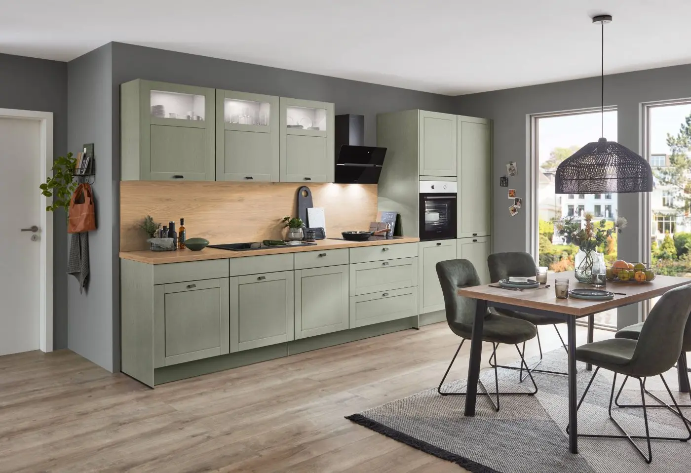 Küchenzeile nobilia Frame Olive