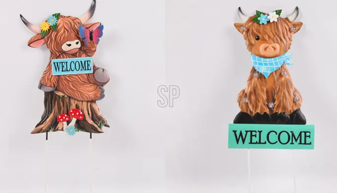 Gartenstecker Kuh 52 cm