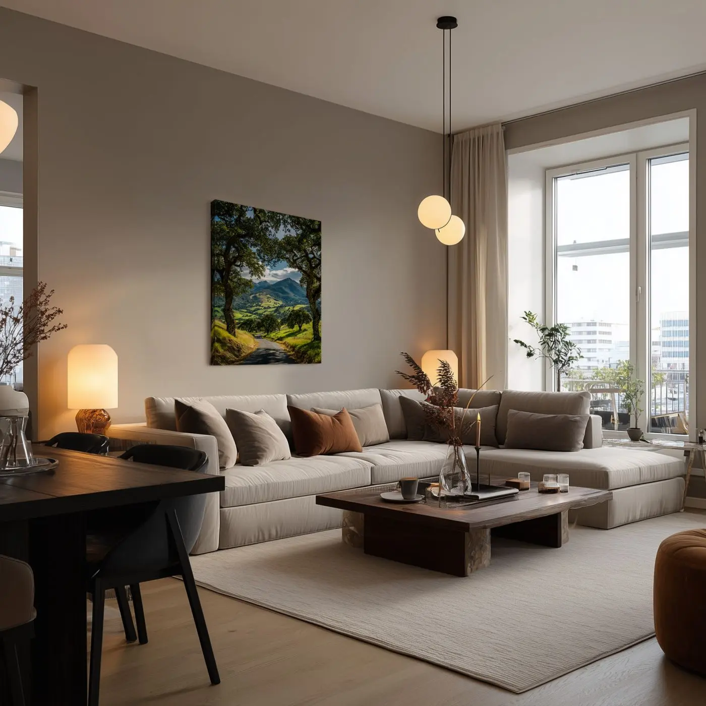 Leinwandbild Green Valley 60 x 80 cm