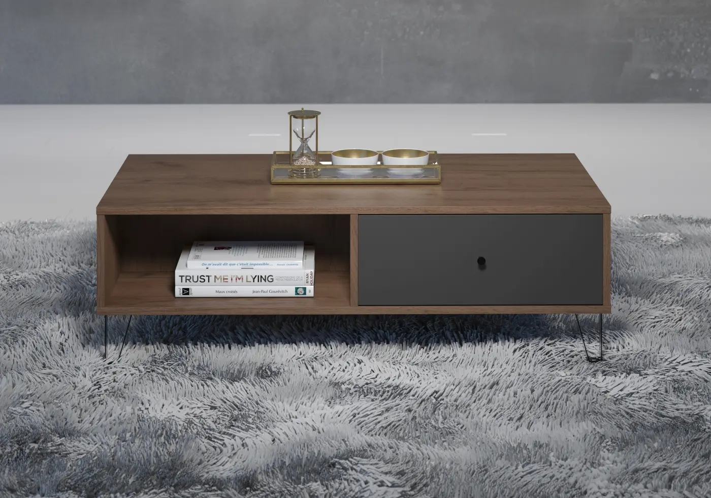 Couchtisch Montez 110 x 37 x 60 cm