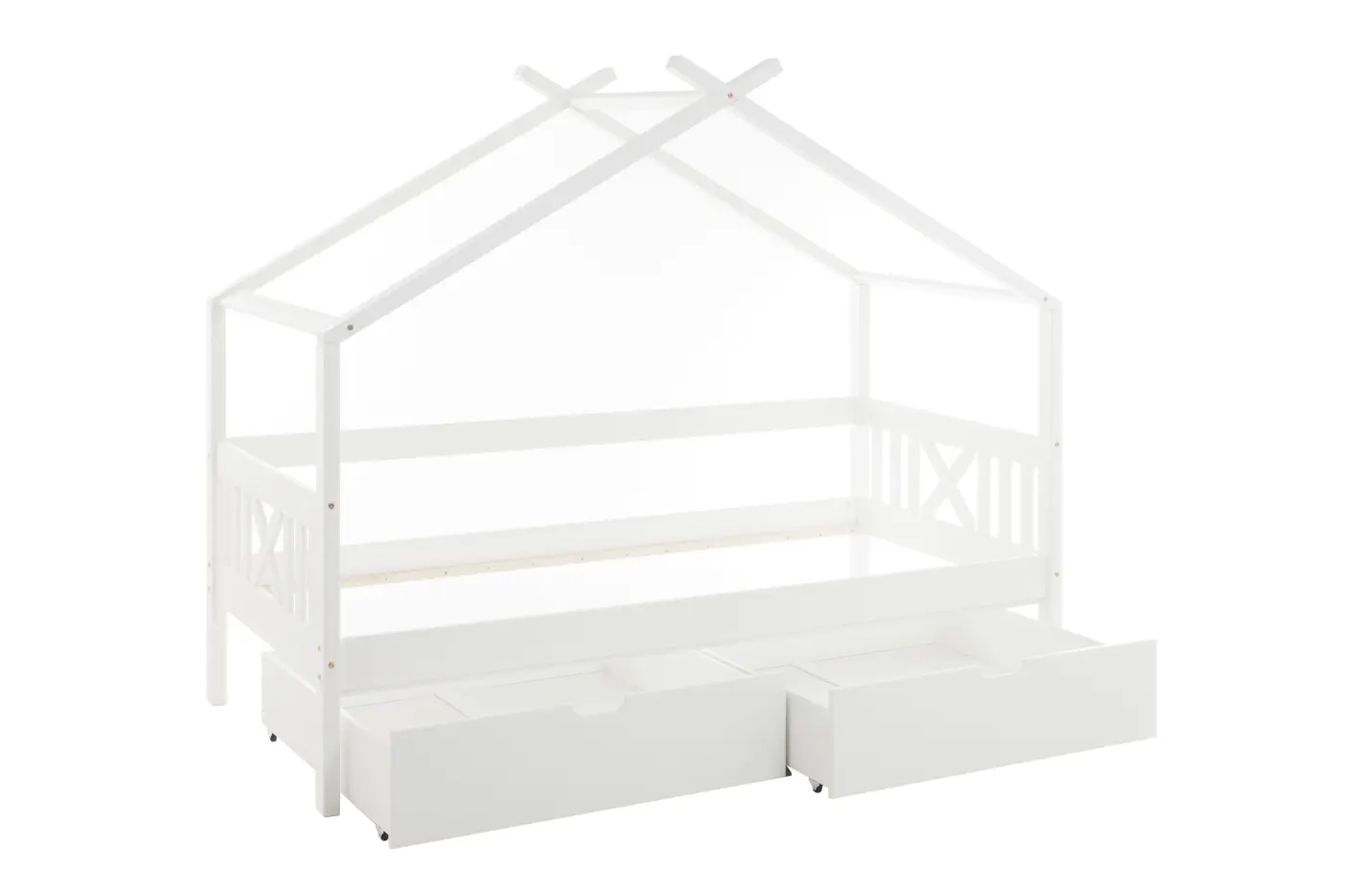 Bett Juletta mit Himmelvorrichtung 90 x 200 cm