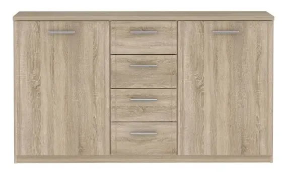 Sideboard Gloria Bianco Eiche 