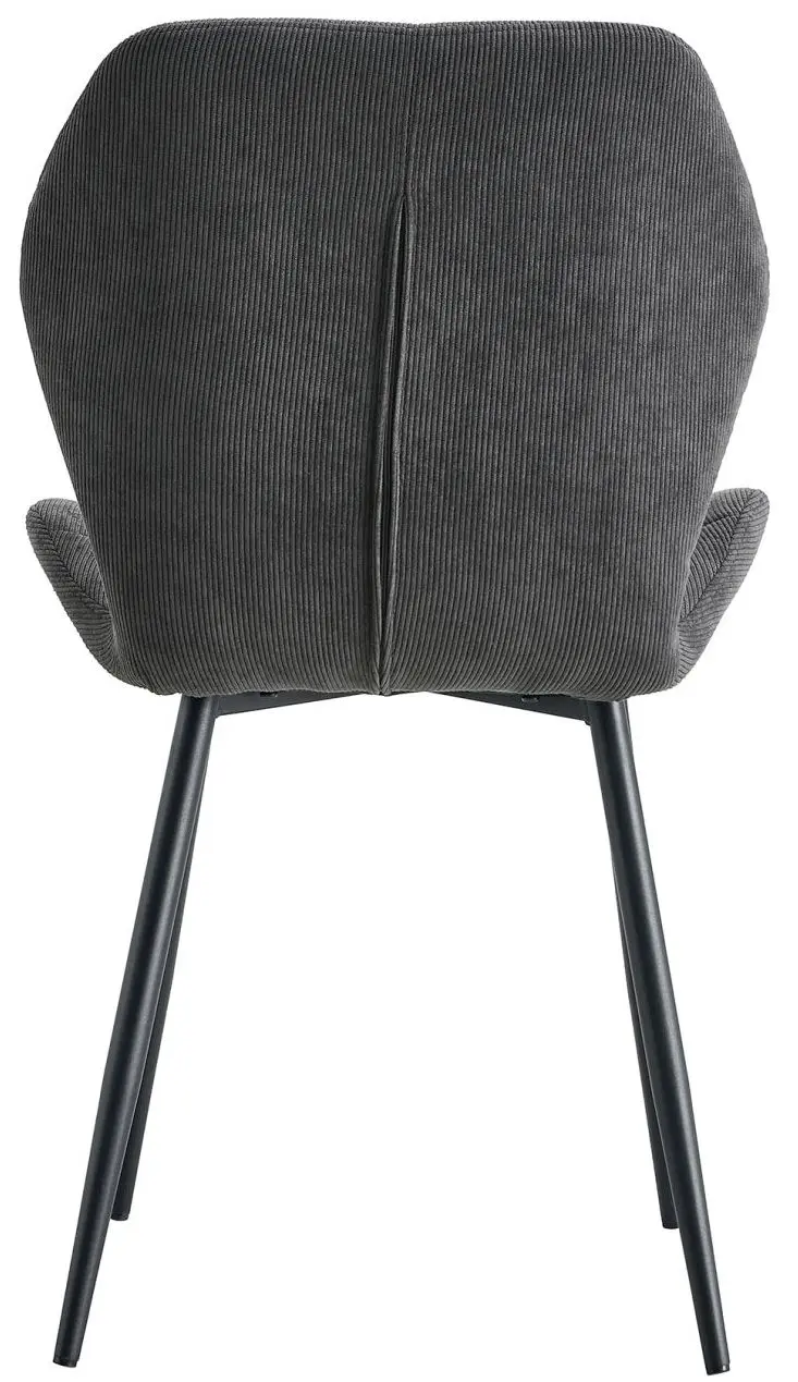 Polsterstuhl Fee Cord anthrazit