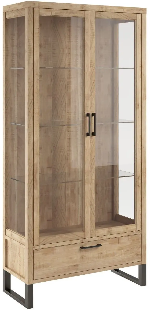 Vitrine Bengalu Akazie Natur sägerau 