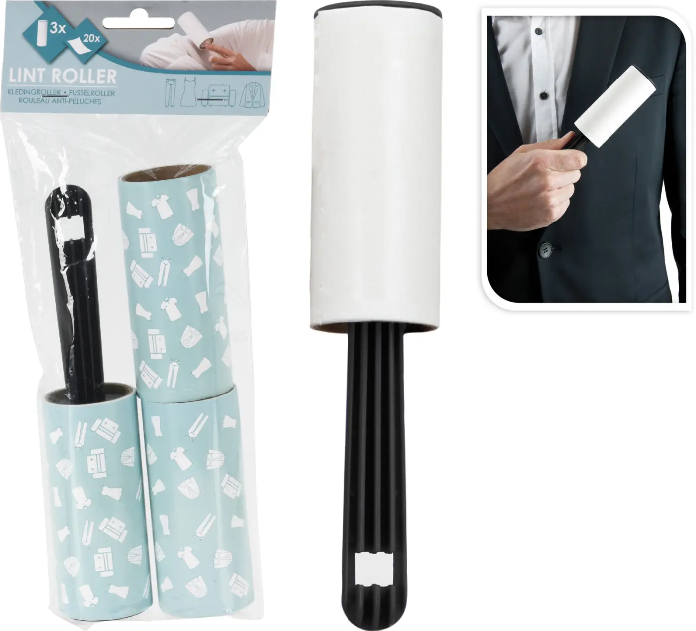 Kleberolle inkl. Ersatzrollen