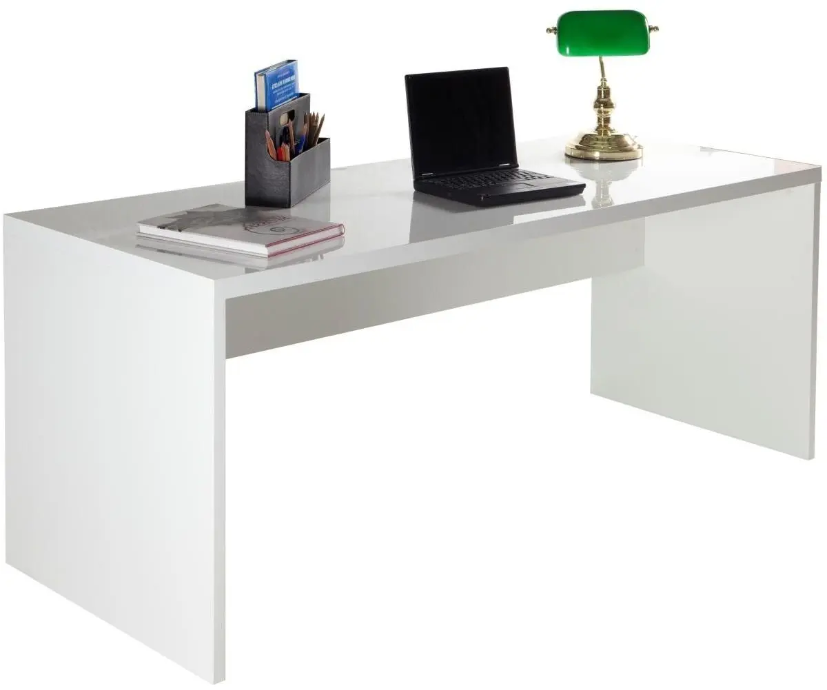 Schreibtisch Stampa weiß Hochglanz