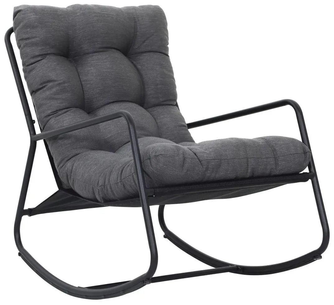 Schaukelstuhl schwarz