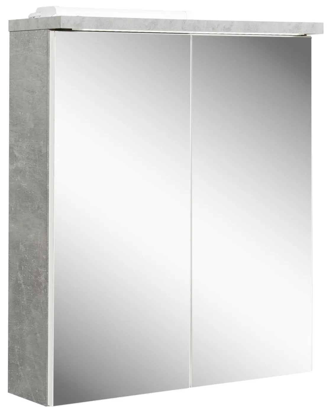 Spiegelschrank Pool betonfarbig mit LED Beleuchtung