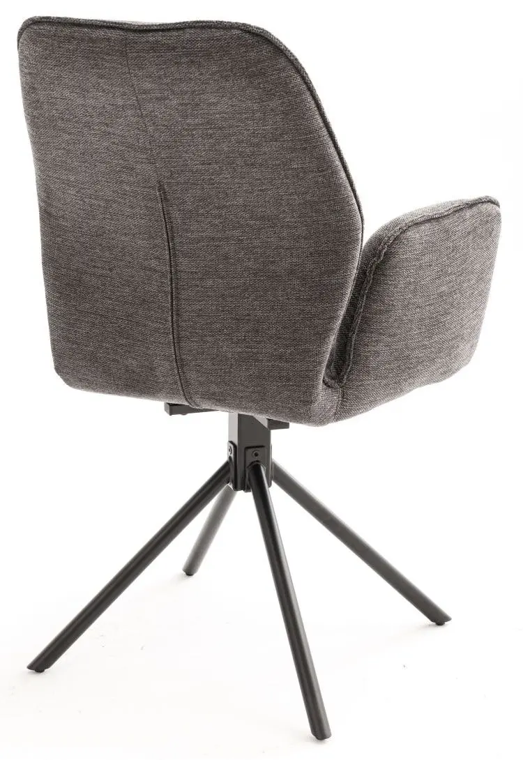 Armlehnstuhl Greyton anthrazit mit Drehfunktion