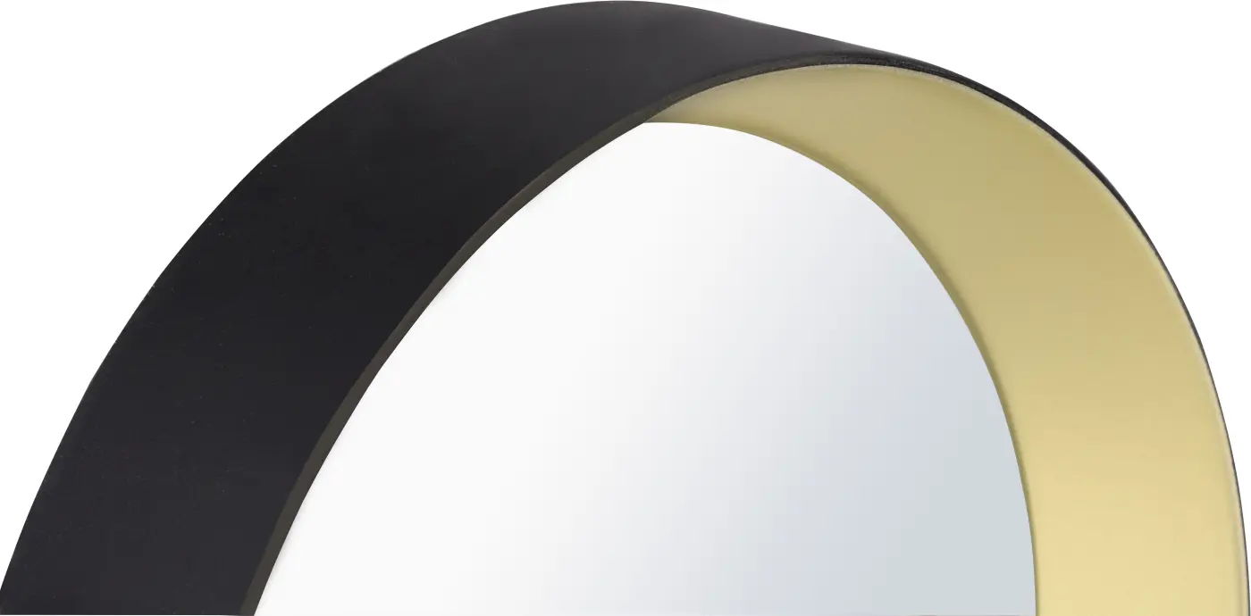 Dekospiegelset Lia 5-teilig schwarz/gold