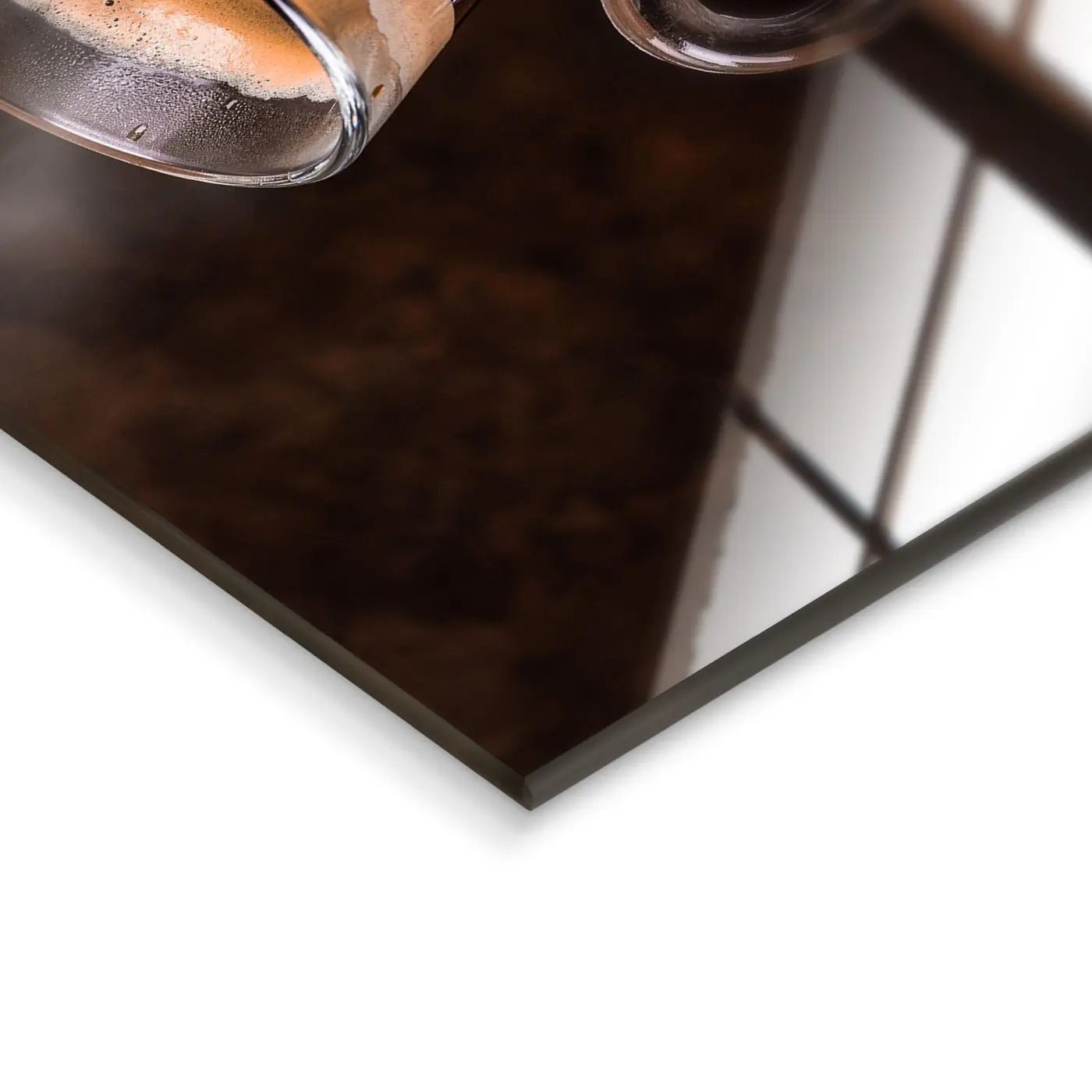 Glasbild Crazy Cups 30 x 30 cm