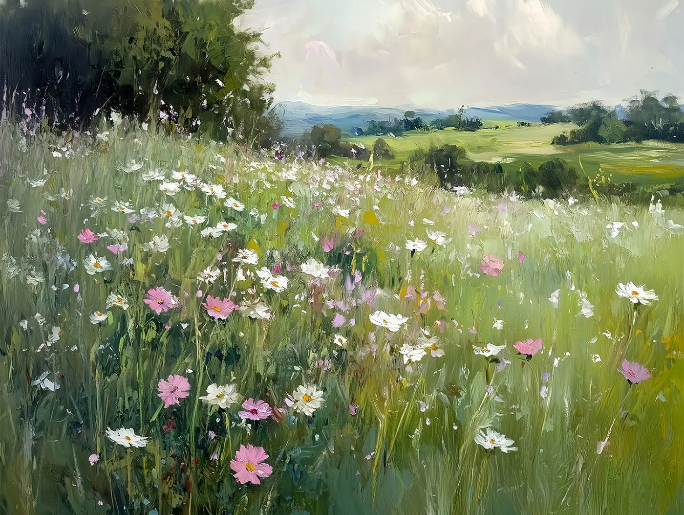 Leindwandbild Full Spring 85 x 113 cm