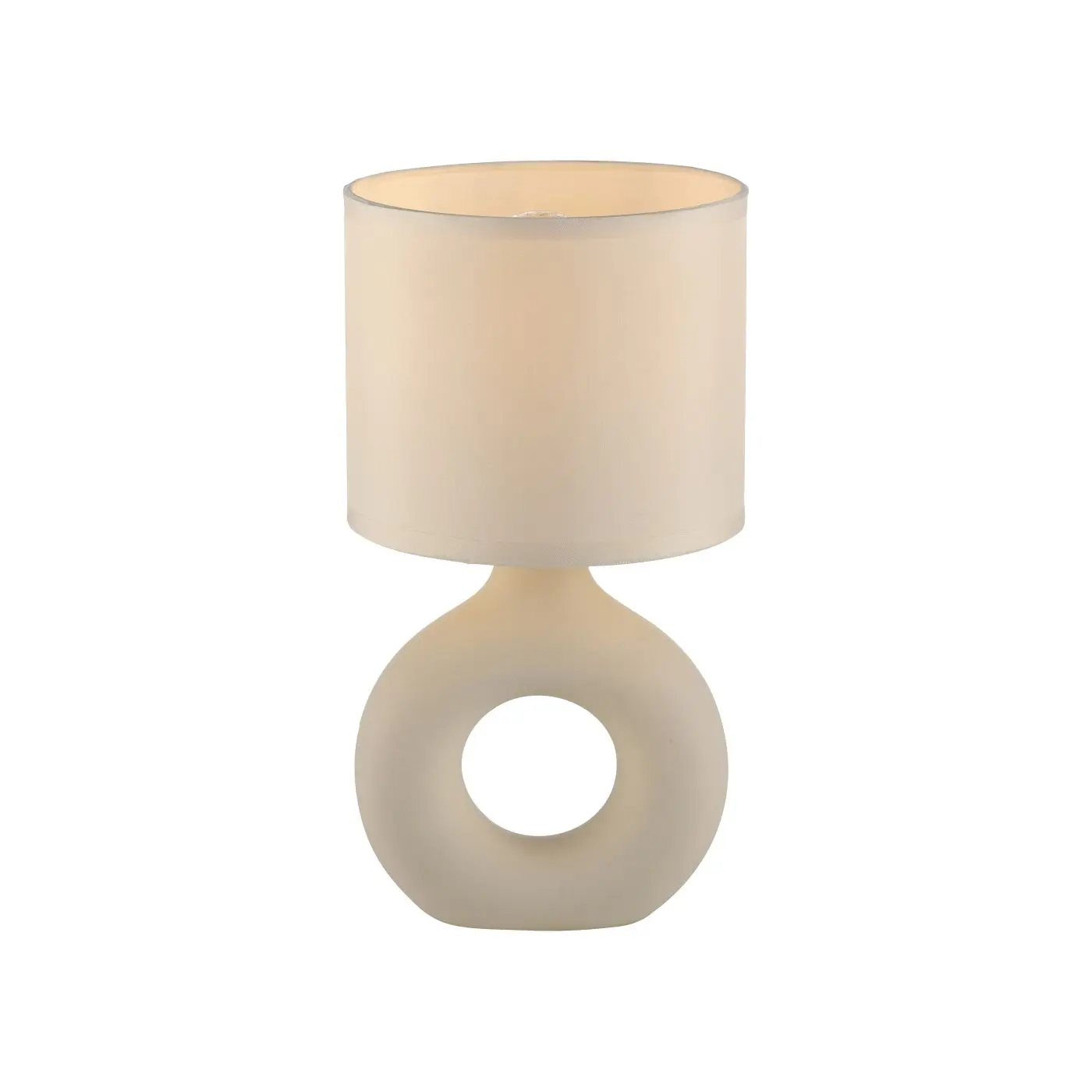 Tischleuchte Carara in beige