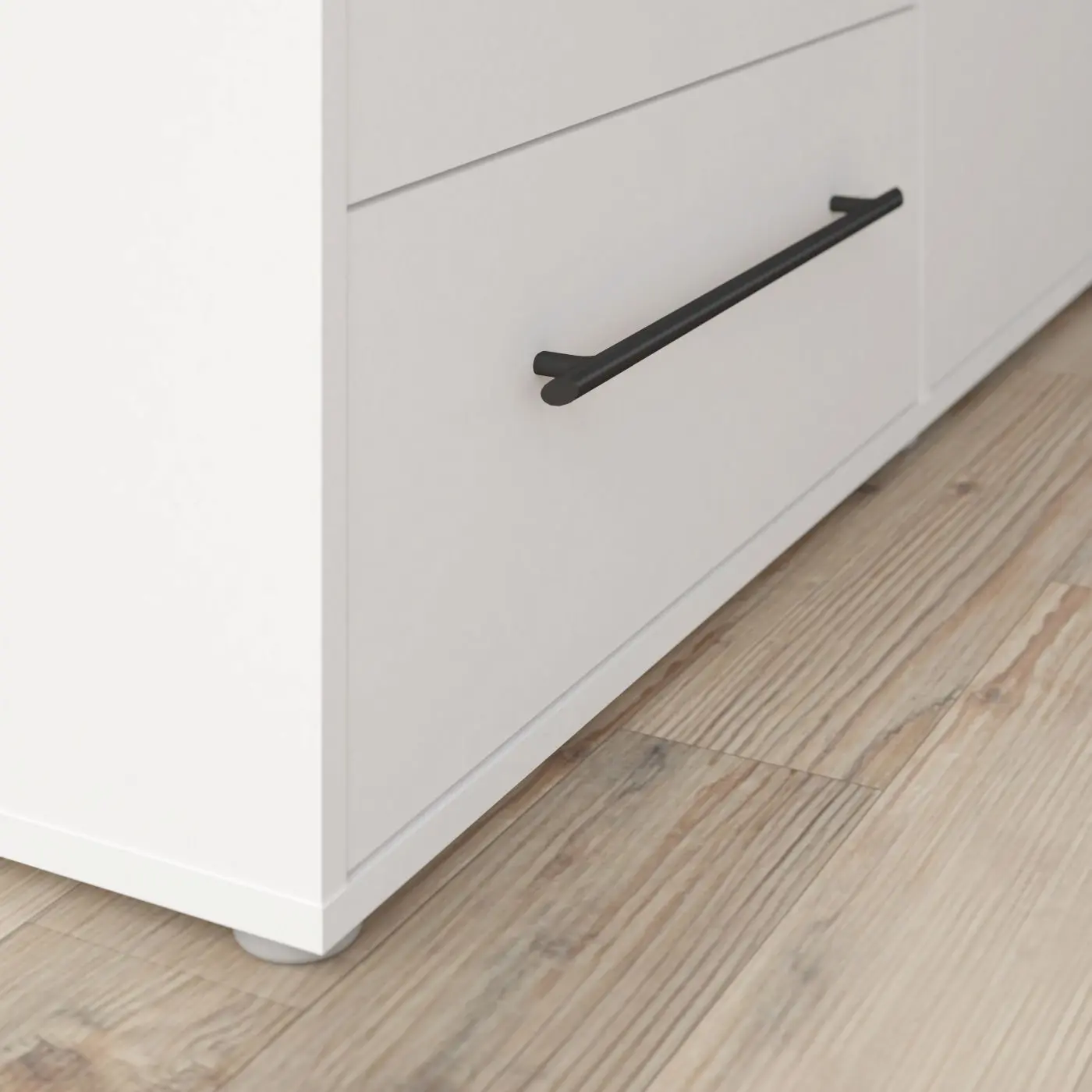 Drehtürenschrank Mokkaris 4-türig weiß Drehtürenschrank Mokkaris 4-türig