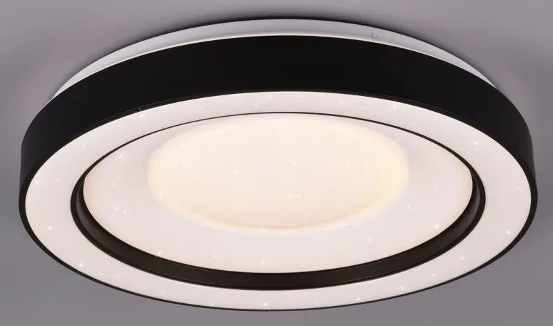 LED-Deckenleuchte Arco mattschwarz Ø 49 cm