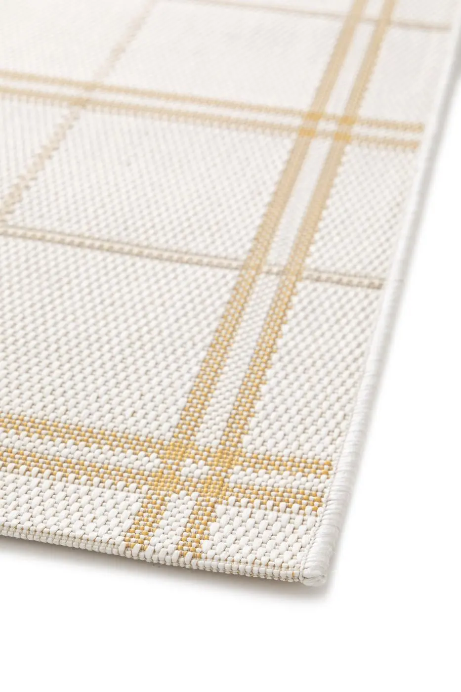 Teppich Re_Fresh 120 x 170 cm creme mit Karomuster