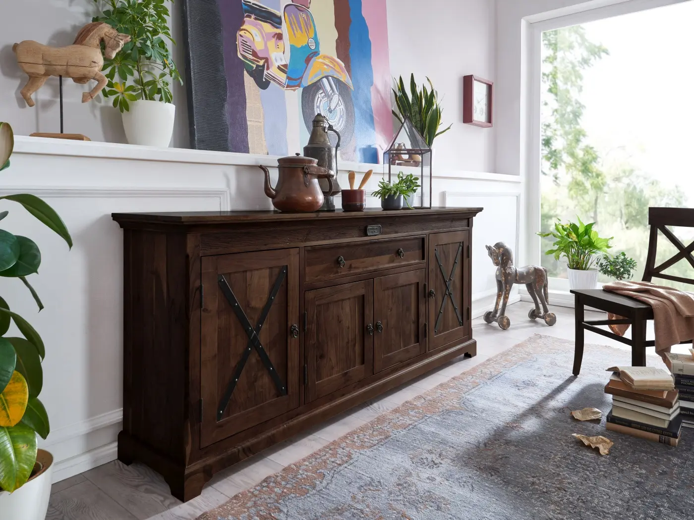 Sideboard WZ-0565 Akazie colonial 