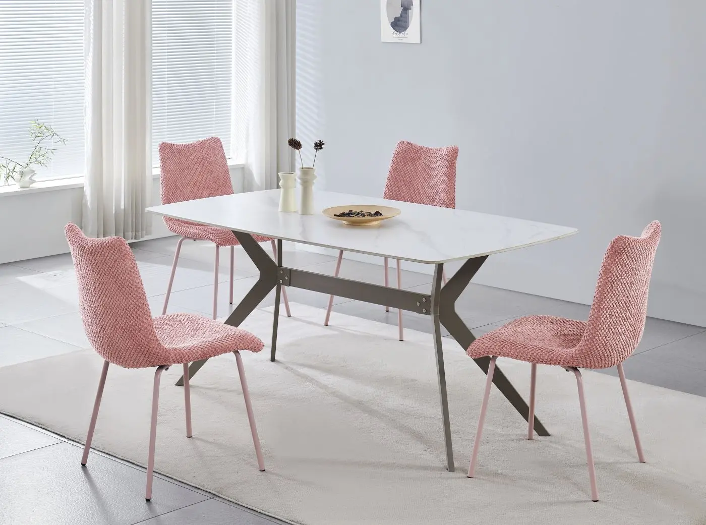 Polsterstuhl Libby rosé