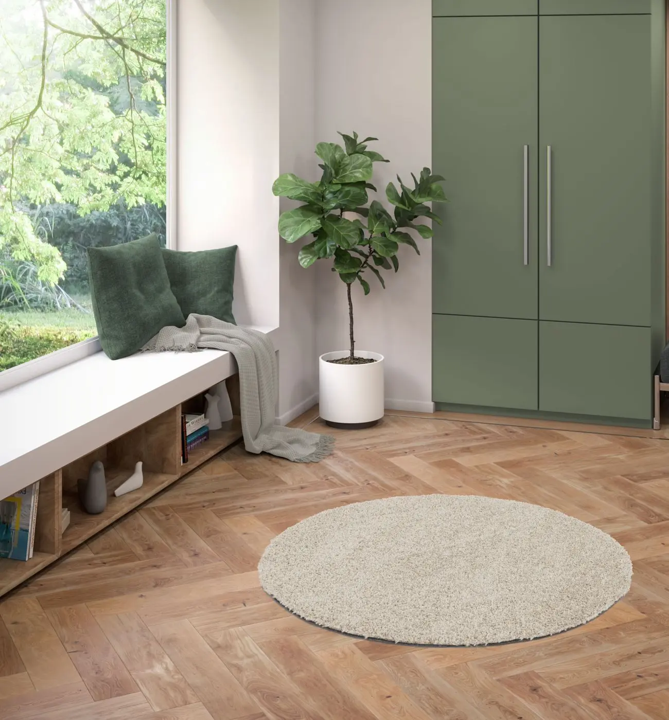 Teppich Dolce beige Ø 120 cm