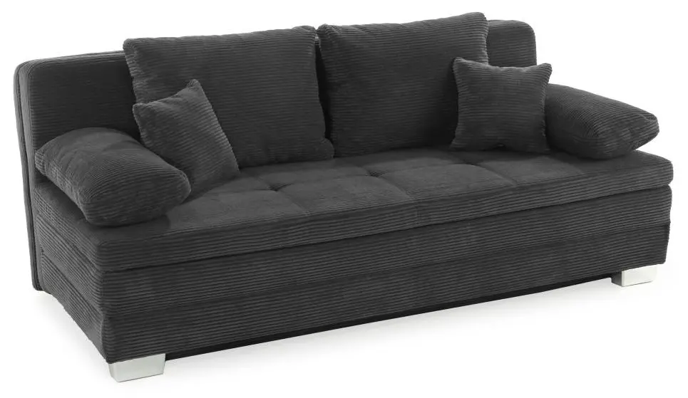 Dauerschläfersofa Lindau Cord grau