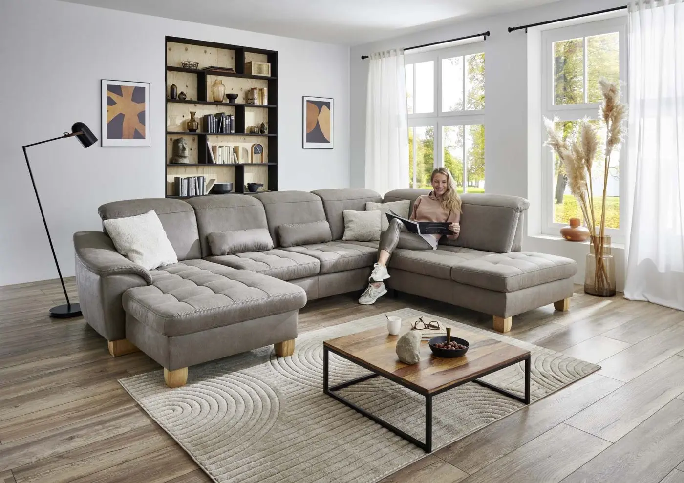 Wohnlandschaft LS24 Fratello mit Komfortfunktionen couchliebe.